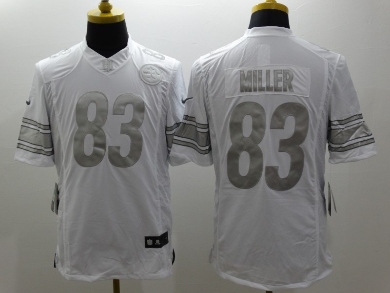 Men's Pittsburgh Steelers Heath Miller #83 White Jersey